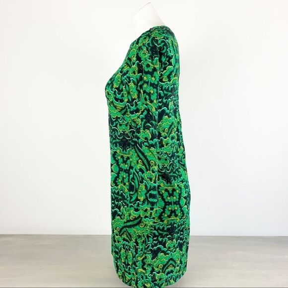 H&M Women’s Green Dress Size 4 Long Sleeve Open Back Casual Lightweight Mini - Picture 4 of 11